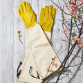 Guantes de zarzas de trabajo pesado con protectores de brazo integrados - Medianos