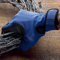 Guantes de trabajo azules de seguridad resistentes a los pinchazos, talla mediana