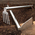 Herramienta Indestructible de Acero Inoxidable para Jardinería: Azada y Cultivador