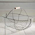 Cesta Grande de Metal Galvanizado