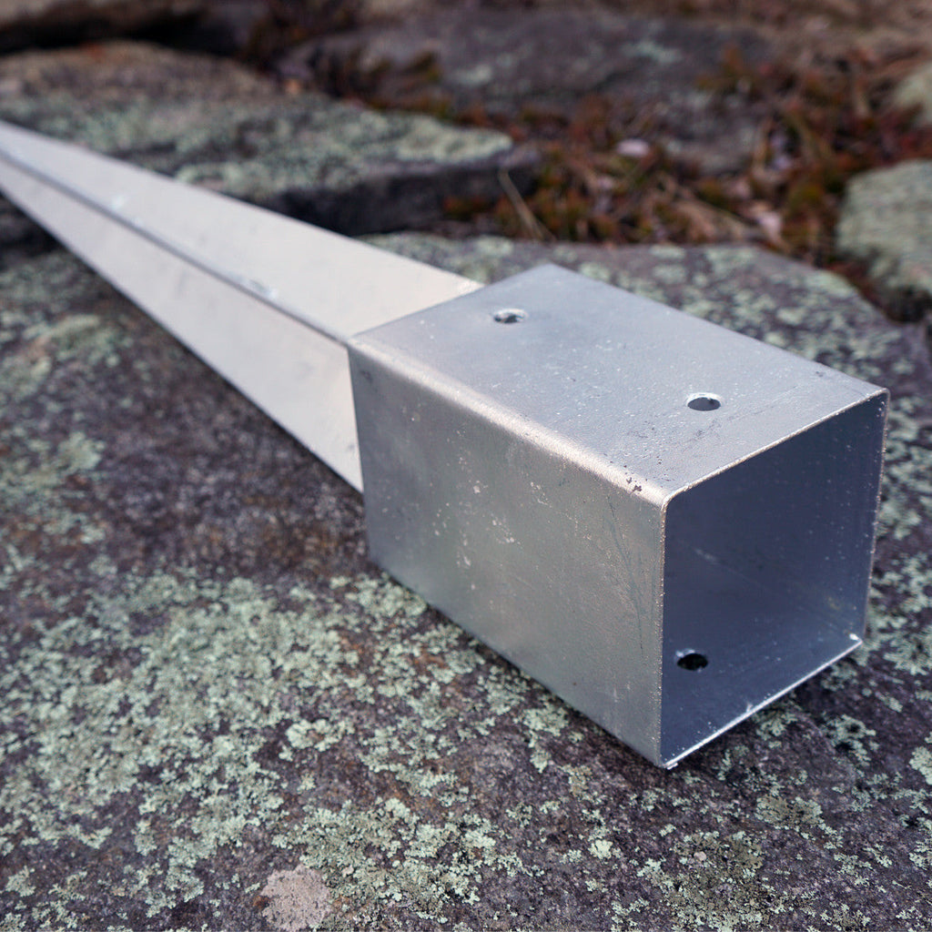 Anclaje galvanizado en caliente para postes de madera de 4x4