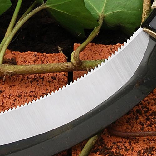 Hoz japonesa afilada con hoja curva, herramienta de recorte de jardín