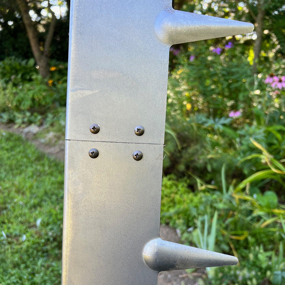 Borde de Jardín de Acero Corten con Picos para Suelo