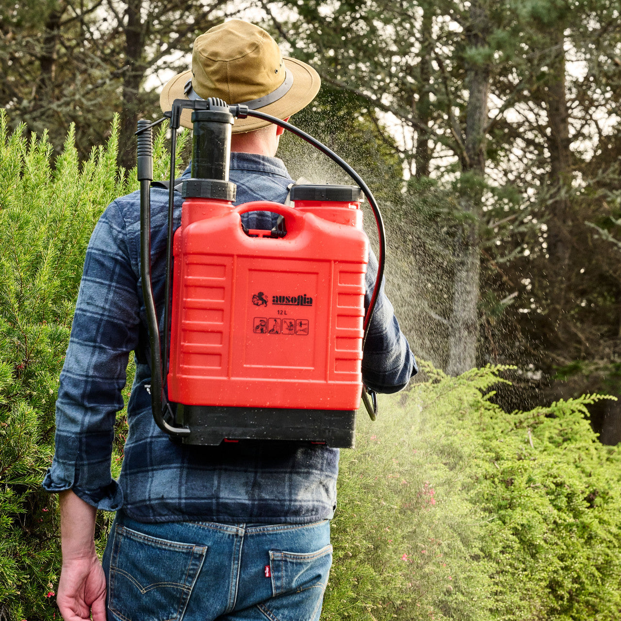 Pulverizador de jardín de mochila de 12 litros