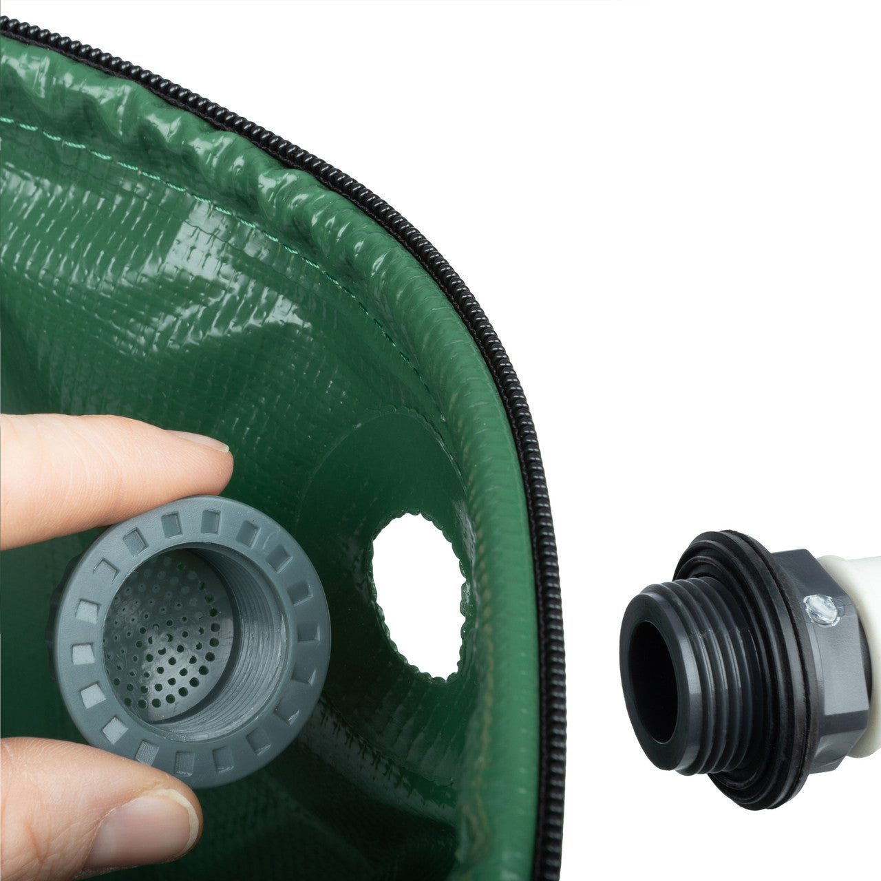 Depósito de agua de lluvia plegable de 26 galones - Verde